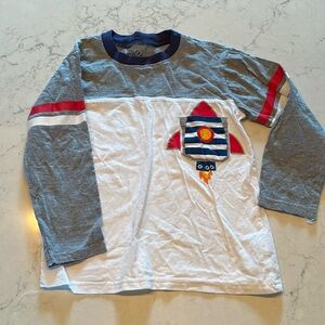 Little Rebels space ship pocket tee